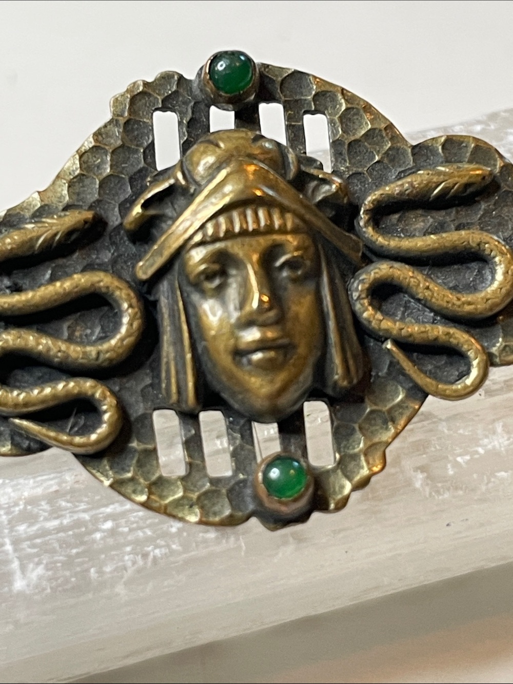 Vintage Egyptian Revival Pharaoh Victoria Era Brooch - Picture 3 of 8